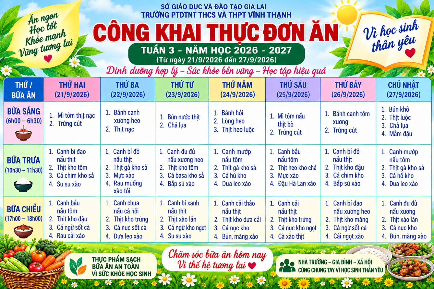 CÔNG KHAI TUẦN 3