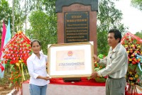 Ảnh: Di tích Lịch sử Gò Đại Hội - nơi thành lập Trung đoàn 96 – thôn An Nội, xã Vĩnh Thịnh, huyện Vĩnh Thạnh, tỉnh Bình Định