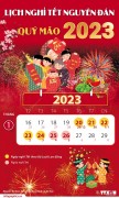 Thông báo nghỉ Tết Nguyên đán Quý Mão năm 2023