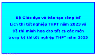 THI TN THPT 2023