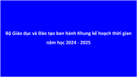 BGDDT KHUNG KE HOACH THOI GIAN 24 25