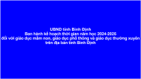 KE HOACH THOI GIAN 2024 2025 BÌNH ĐỊNH