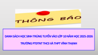 DS TRÚNG TUYỂN 10 2025 2026