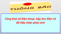 Công khai đường dây nóng tiếp nhận phản ánh
