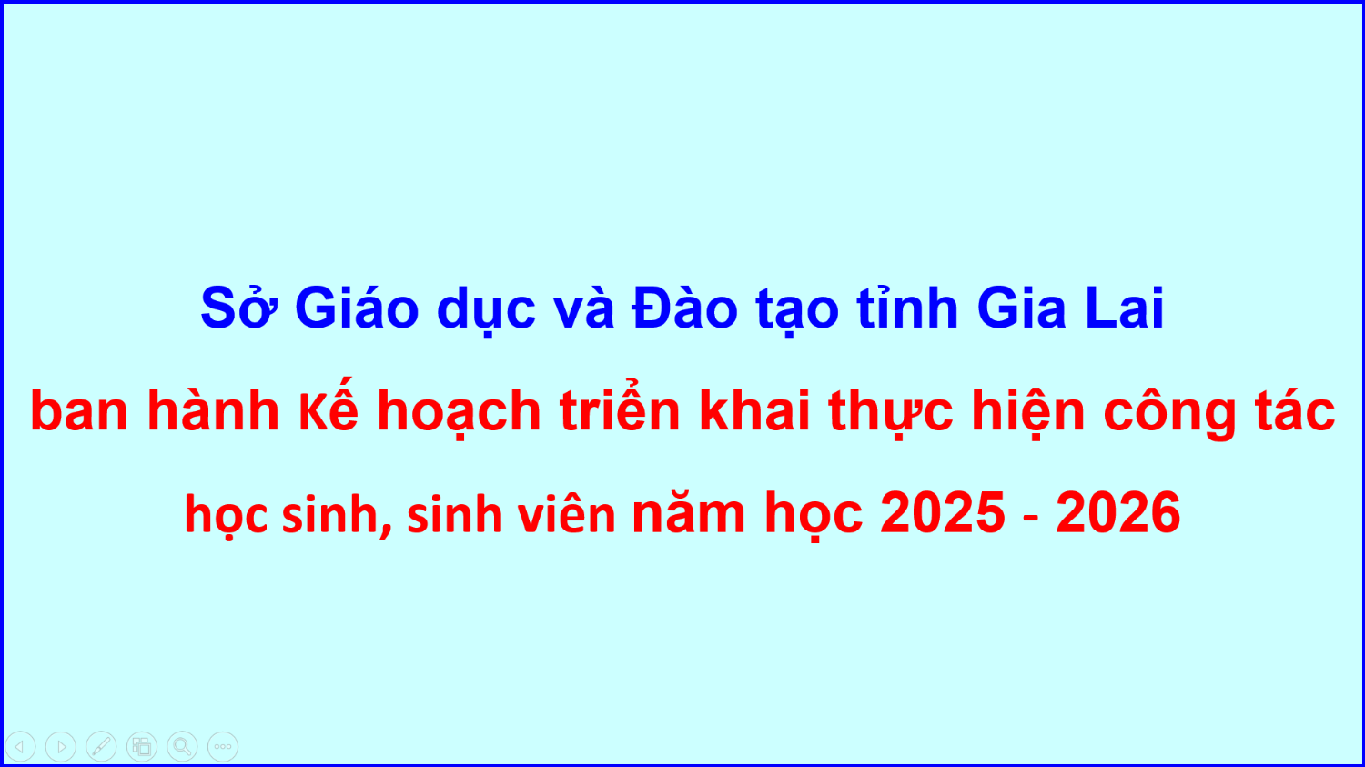 Kế hoạch thực hiện công tác HSSV năm học 2025   2026